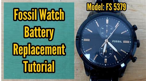 fossil watch battery replacement cost